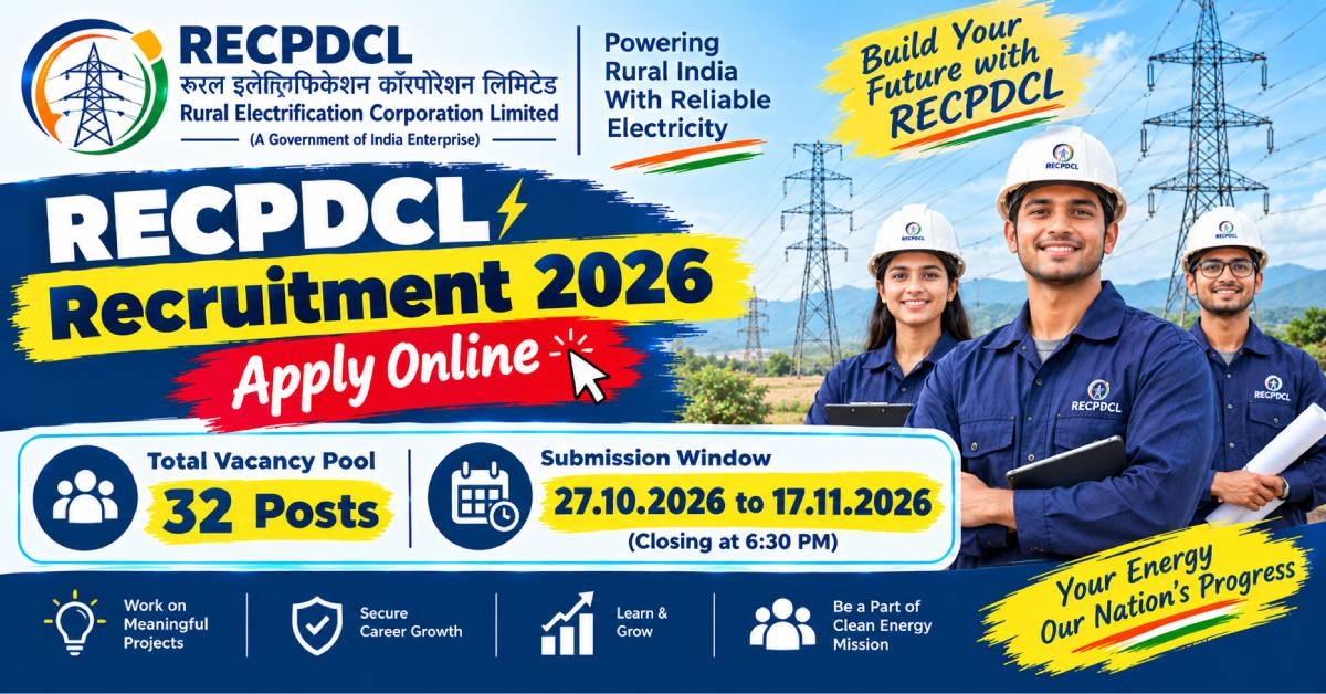 RECPDCL Recruitment 2026 apply-online